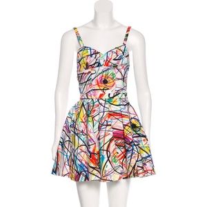 $495 Jeremy Scott Mini A-Line Dress - NWT - XS
